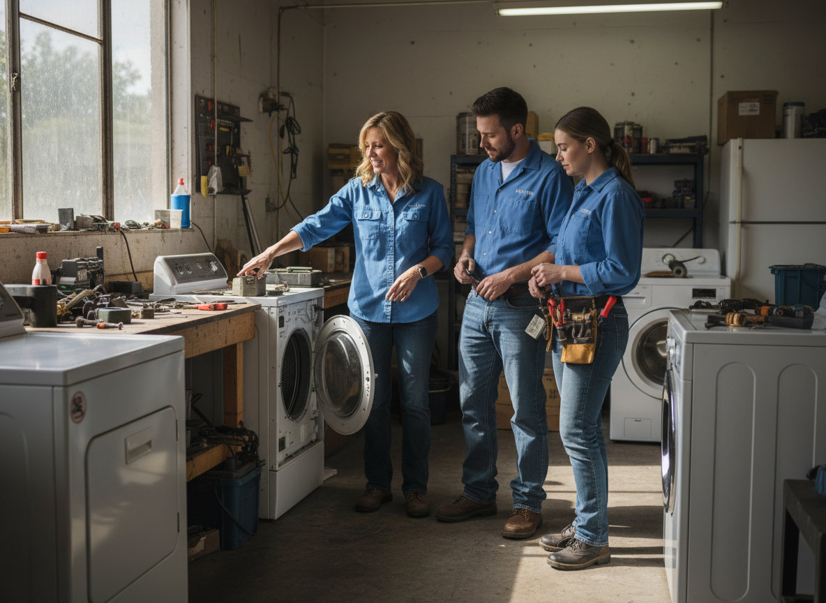 The Lilac City Appliance Repair team at work in Spokane